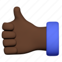 thumb up, agree, african american, hand, emotion