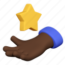 star, favorite, african american, hand