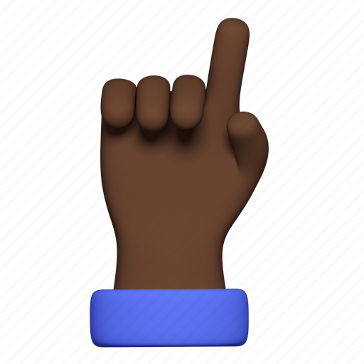 Point, finger, index, african american, gesture icon - Download on Iconfinder