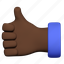thumb up, agree, african american, hand, emotion 