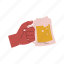hand, arm, finger, interaction, hold, holding, beer, glass, alcohol 