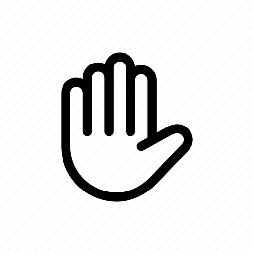 Hand, stop, control, dont move, gesture, stay, wait icon - Download on Iconfinder