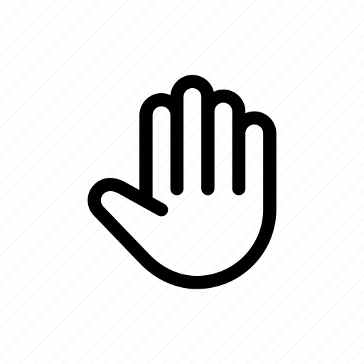 Hand, stop, control, dont move, gesture, stay, wait icon - Download on Iconfinder