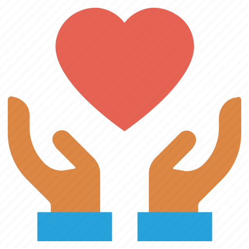 Care, giving, hands support, healthcare, heart, safe, support icon - Download on Iconfinder