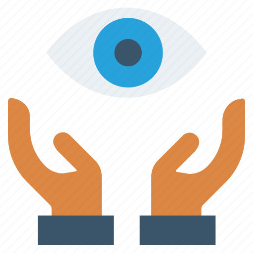 Care, eye, giving, hands support, safe, support, view icon - Download on Iconfinder