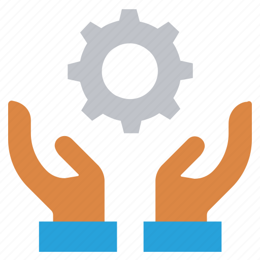 Care, cogwheel, gear, giving, hands support, safe, support icon - Download on Iconfinder