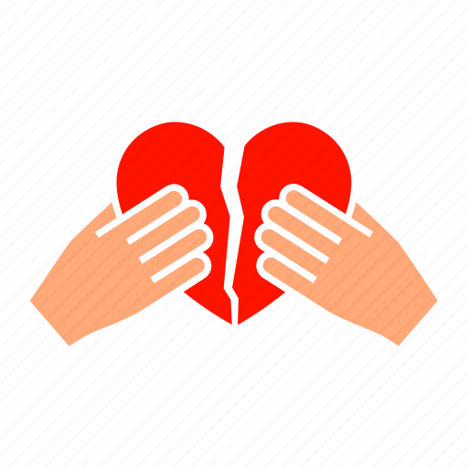 Heart, hand, love, care, health, gesture, divorce icon - Download on Iconfinder