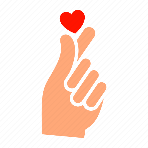 Heart, hand, love, care, health, gesture, korean icon - Download on Iconfinder