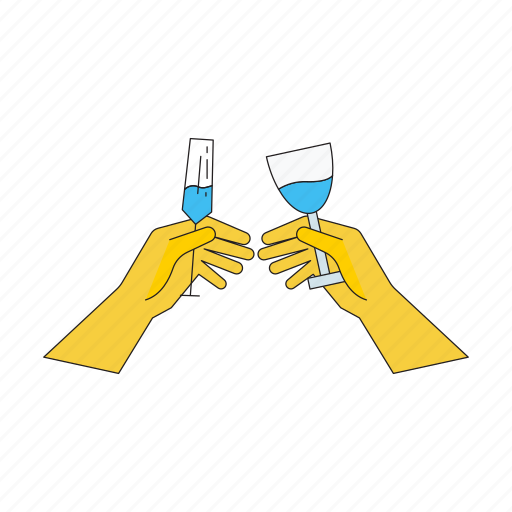 Cheers, hand, gesture, drinks, wine icon - Download on Iconfinder