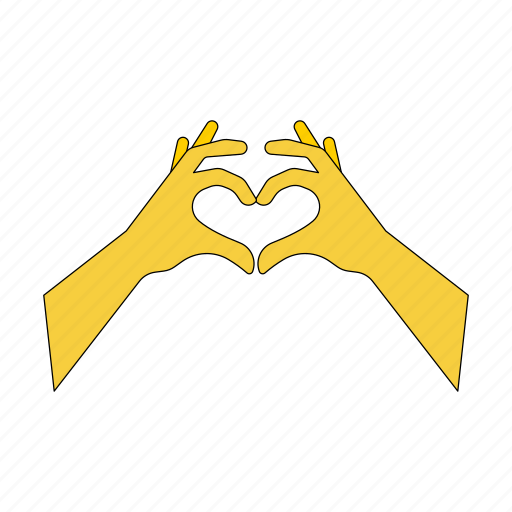 Heart, hand, sign, love, gesture icon - Download on Iconfinder