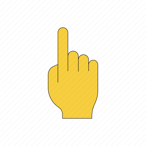 Index, finger, pointing, hand, gesture icon - Download on Iconfinder