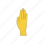 stop, hand, gesture, palm, finger 