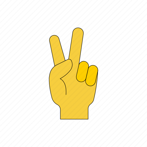 Victory, hand, gesture, finger, human icon - Download on Iconfinder