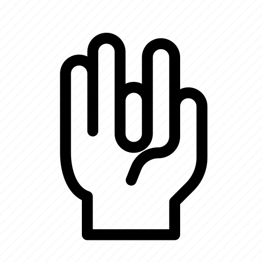 Finger, four, gesture, hand, rock, rocker icon - Download on Iconfinder