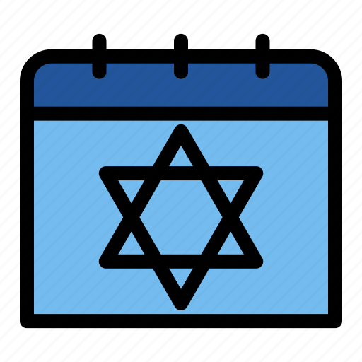 Calender, chanukah, hanukkah, hanukkah day, israel, jewish, religious icon - Download on Iconfinder