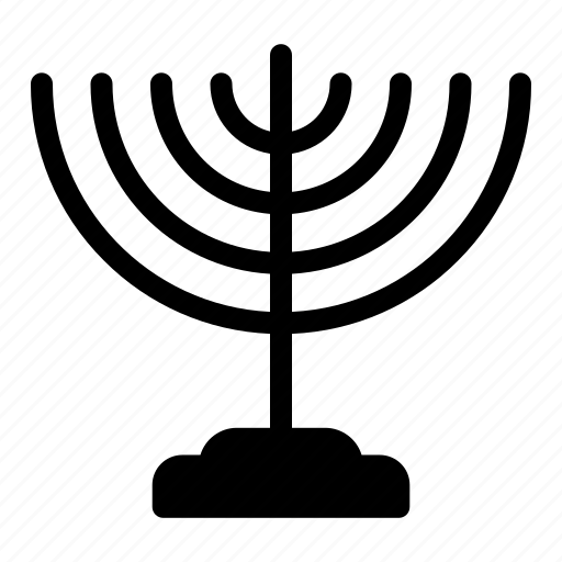 Menorah, jewish, chanukah, hanukkah, candles, religious icon - Download on Iconfinder