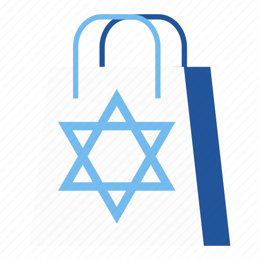 Bag, chanukah, hanukkah, israel, jewish, shopping bag, star of david icon - Download on Iconfinder