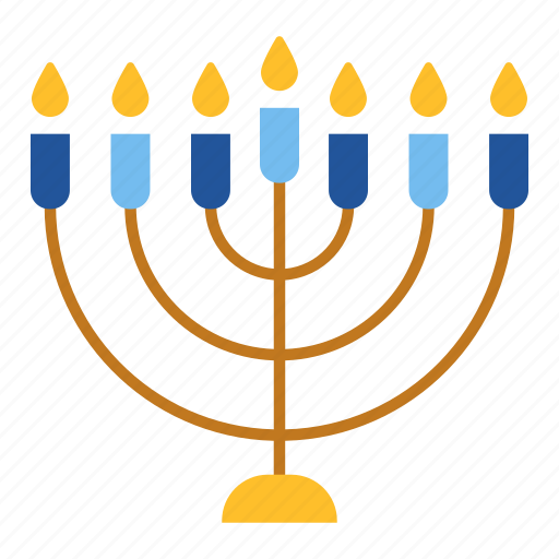 Candles, chanukah, hanukkah, israel, jewish, menorah, religious icon - Download on Iconfinder