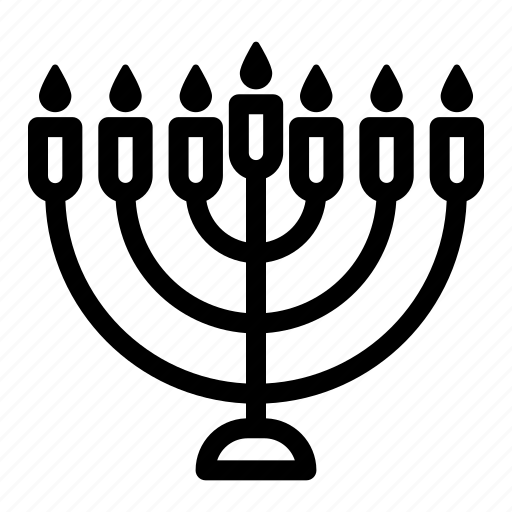 Hanukkah, religious, jewish, chanukah, menorah icon - Download on Iconfinder