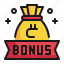 bonus, money, employee, happiness icon, currency, cash 