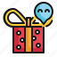 gift, box, package, delivery, happiness icon 