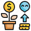 profit, growth, up, smile, happiness icon 
