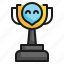 trophy, success, smile, business, happiness icon 