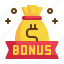 bonus, money, employee, currency, cash, happiness icon 