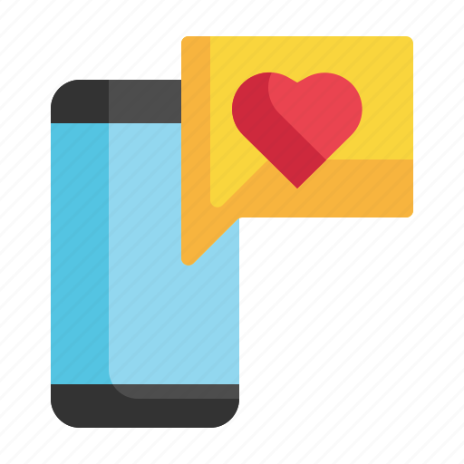 Chat, love, mobile, heart, device, message, happiness icon icon - Download on Iconfinder