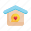 love, home, house, building, property, happiness icon 