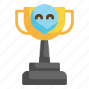 trophy, success, smile, award, happiness icon