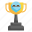 trophy, success, smile, award, happiness icon 