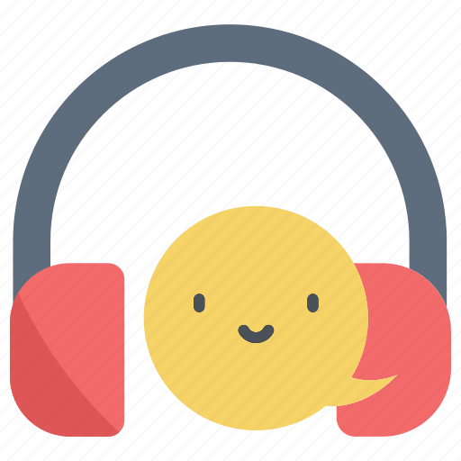 Headphone, smile, happy, happiness, music icon - Download on Iconfinder