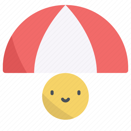 Umbrella, smile, happy, happiness, protection, security, safety icon - Download on Iconfinder