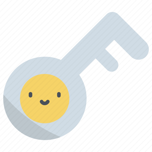 Key, smile, happy, happiness, key of happiness icon - Download on Iconfinder