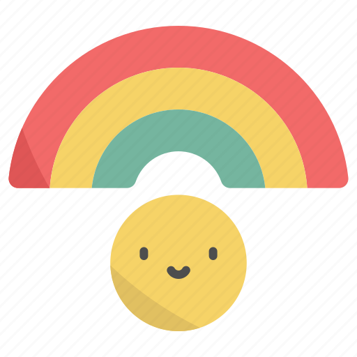 Rainbow, smile, happy, happiness, weather icon - Download on Iconfinder