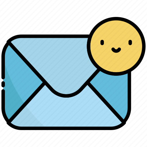 Letter, smile, happy, happiness, mail icon - Download on Iconfinder
