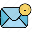 letter, smile, happy, happiness, mail 