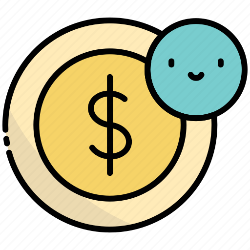 Coin, smile, happy, happiness, money icon - Download on Iconfinder