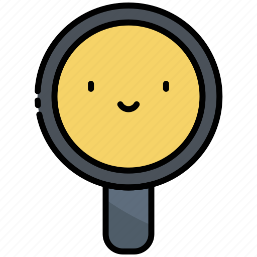 Search, smile, happy, happiness, find, magnifier icon - Download on Iconfinder