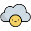 cloud, smile, happy, happiness, weather 