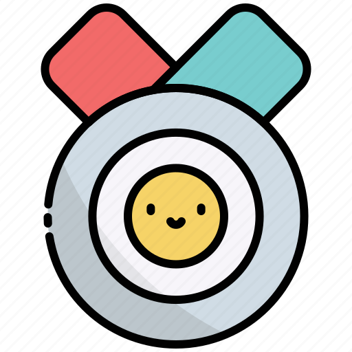 Medal, smile, happy, happiness, badge icon - Download on Iconfinder