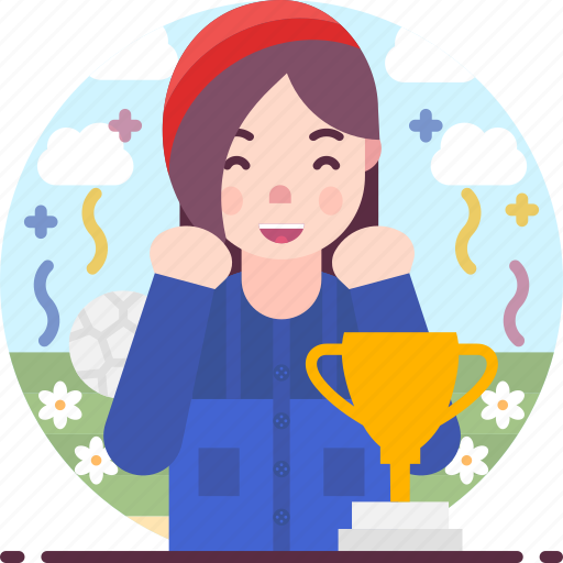Achievement, award, female, trophy, woman icon - Download on Iconfinder