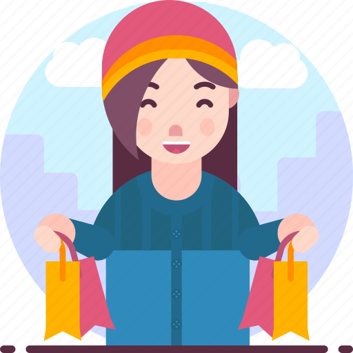 Avatar, female, hobby, mall, shopping, woman icon - Download on Iconfinder