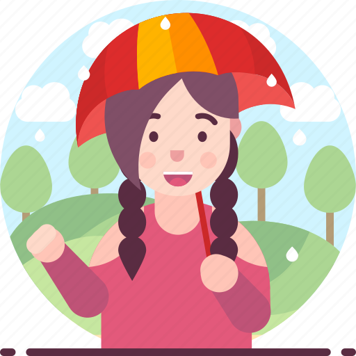 Female, raining, umbrella, woman icon - Download on Iconfinder