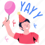 party balloons, celebration, bunch balloons, helium balloons, balloons 