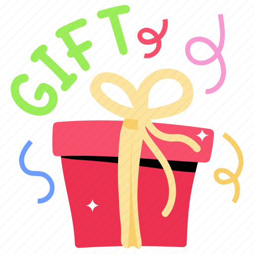 Hamper, gift box, present, surprise, birthday gift sticker - Download on Iconfinder