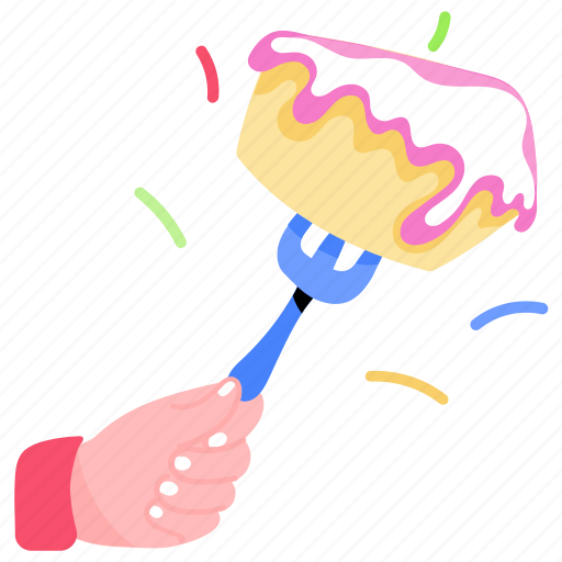 Party cake, birthday cake, dessert, sweet, candles cake sticker - Download on Iconfinder