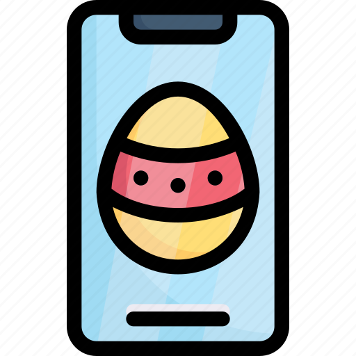 Easter day, easter egg smartphone, egg, happy easter, holidays, mobile, spring season icon - Download on Iconfinder