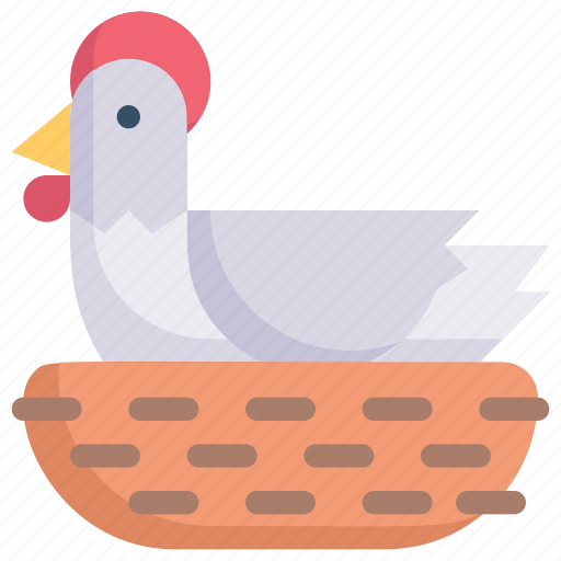 Chicken incubates, easter day, egg, happy easter, hen, holidays, spring season icon - Download on Iconfinder